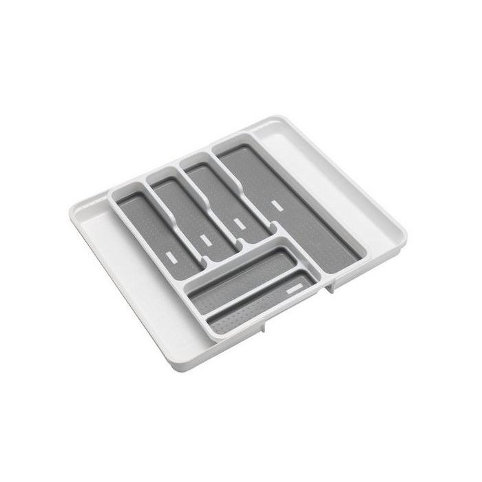 White Grey Addis Premium Tidy Drawer Soft Base Storage Boxes Set of 3