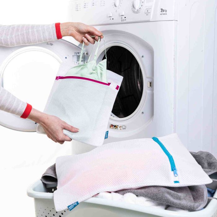 Practical Washing Net Bags Durable Large Fine Mesh Laundry Bag With  Lockable Drawstring Underwear Wash Clean Accesorios De Baño