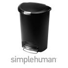 Simplehuman 50 Litre Semi-Round Pedal Bin Black