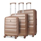Aerolite Adelaide 4 Wheel Suitcase Rose Gold