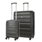 Aerolite Adelaide 4 Wheel Suitcase Charcoal