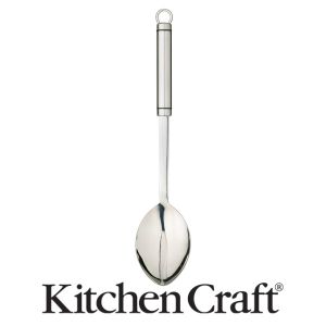Kitchen Craft Professional Oval Handled Stainless Steel Cooking Spoon