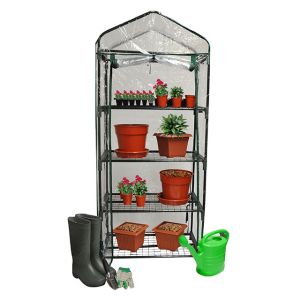 Kingfisher 4 Tier Greenhouse With Shelving