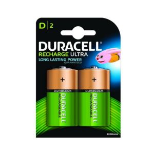 Duracell Rechargeable D Batteries 2pk
