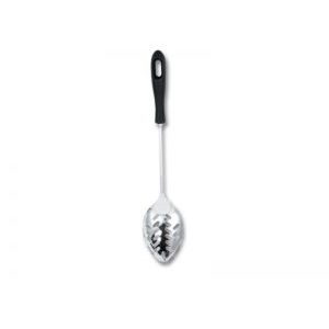 Lichfield Stainless Steel Slotted Spoon Black