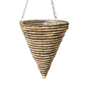 Rattan 12 Inch Hanging Cone
