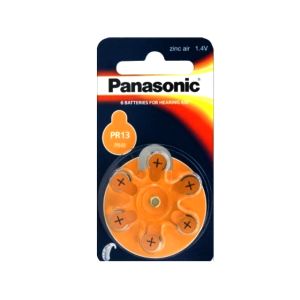 Panasonic ZA13 Hearing Aid Batteries 6pk