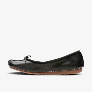 Clarks Freckle Ice Black Leather