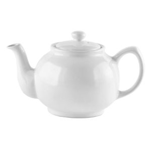 Teapot White 6 Cup
