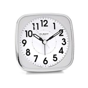 Square Alarm Clock White