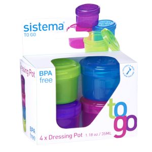 Sistema ToGo Dressing Pots - Set of 4