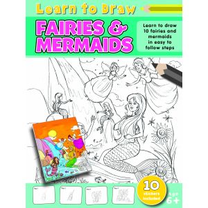 North Parade Publishing A4 LEARN TO DRAW (6-10), sticker and colouring book