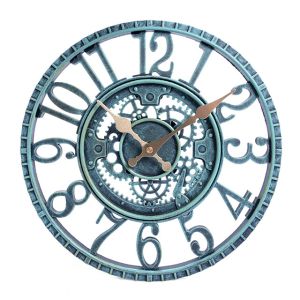Newby Merchanical 12" Clock Verdigris