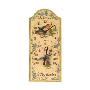Birdberry Clock & Thermometer