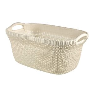 Curver White Knit Basket 40L