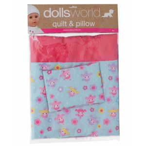 Dolls World Deluxe Quilt And Pillow
