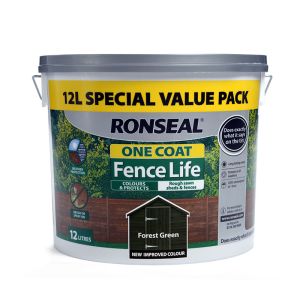 Ronseal One Coat Fence Life Forest Green 12 litre