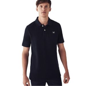 Navy Cotton Pique Polo Shirt