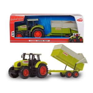 Dickie Toys - Claas Ares Farm Tractor and Trailor Set