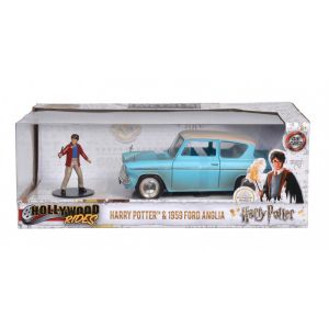 Harry Potter 1959 Ford Anglia Die-Cast Toy Car with Harry Potter Figure