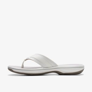 Clarks Brinkley Sea White Synthetic - D Fit