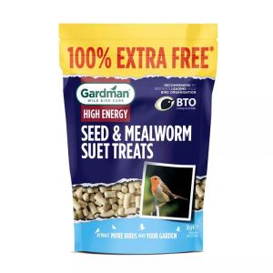 Seed And Mealworm Suet Treats 500g