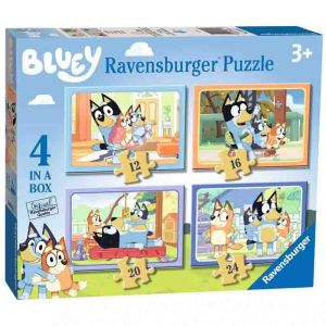 Children's Puzzle Bluey, 4 in a box - 12 + 16 + 20 + 24 Pieces Puzzle