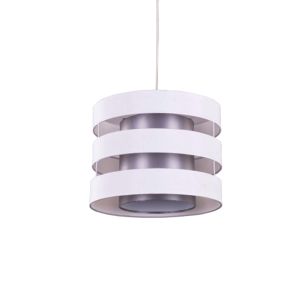 Wolsey Silver White Lampshade
