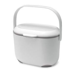 Addis 2 5L Compost Caddy White and Grey