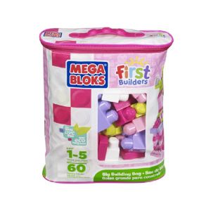Mega Bloks Big Bag 60 Piece Pink
