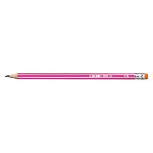 Stabilo Pencil 160 Handwriting Pencil Eraser-Tip Pink Barrel