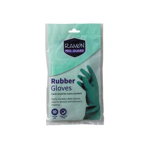 Ramon Pro-Guard Rubber Gloves Green Medium