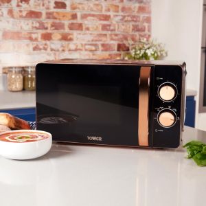 Tower Rose Gold Microwave Black