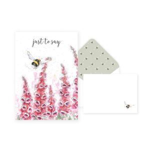 Wrendale 'Just To Say' Bee Notelet Set