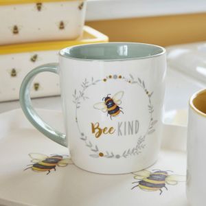 Cooksmart Bumble Bees Barrel Mug: Bee Kind