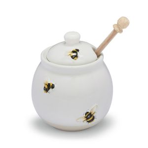 Cooksmart Bumble Bees Ceramic Honey Pot