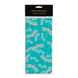 Matthew Williamson Dragonflies Aqua Tissue Paper