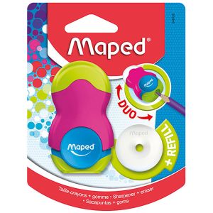 Maped Loopy Colours Duo Eraser and Pencil Sharpener