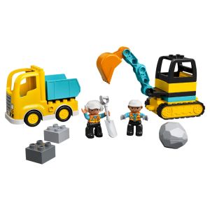 Lego Duplo Town Truck & Tracked Excavator
