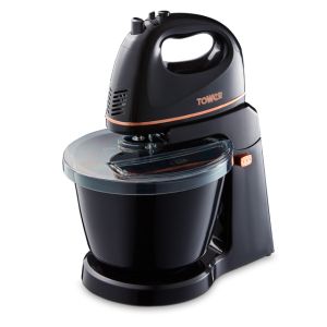 Tower 300W Stand Mixer Blk R/Gold