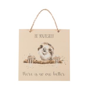 Wrendale Sloth Be Yourself Plaque
