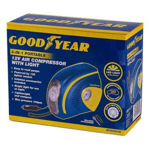 Goodyear 12V Air Compressor with Light