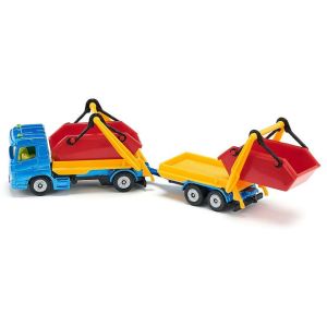 Truck with Skip & Trailer