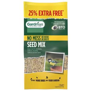 Gardman No Mess Seed Mix - 2kg + 25% Extra Free