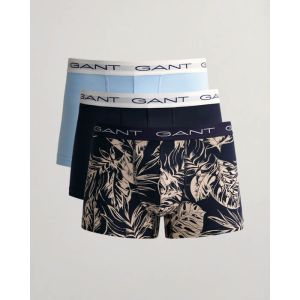 Gant 3-Pack Tropical Leaves Print Trunks