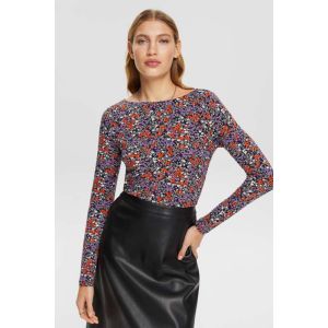 Esprit Long-sleeved top with all-over pattern