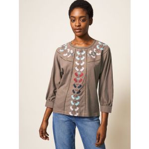 White Stuff Mollie Embroidered Top