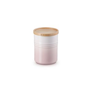 Le Creuset Medium Jar With Wooden Lid Shell Pink