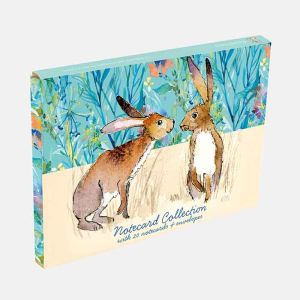 Kissing Hares Notecard Collection