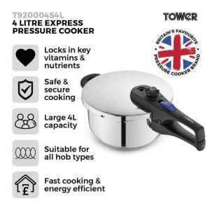 Tower Express 4L Pressure Cooker
